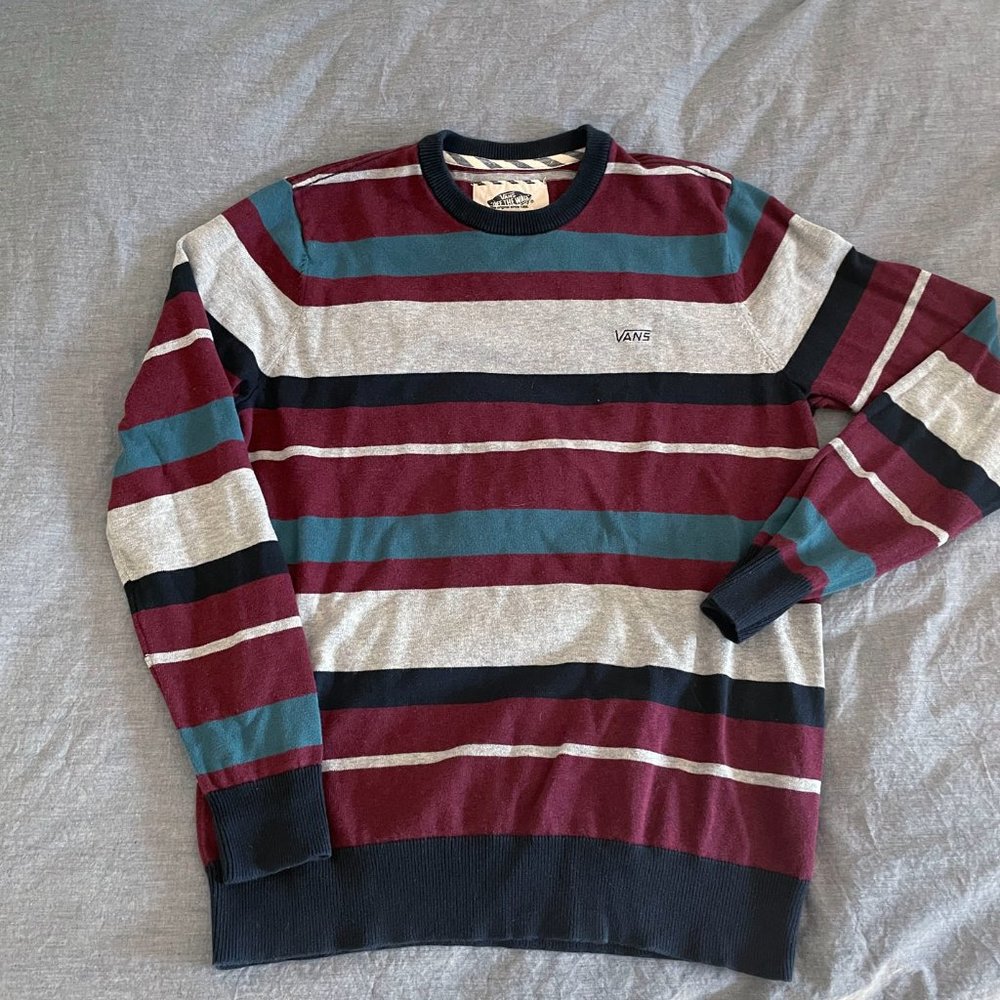 Vans striped cotton crewneck sweater